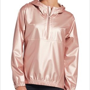 Calia Rose Gold Foil Anywhere Half Zip Jacket (L)